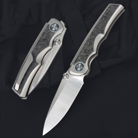 VG10 Blade Titanium and Carbon Fiber Handle Pocket Folding Knife UD408827